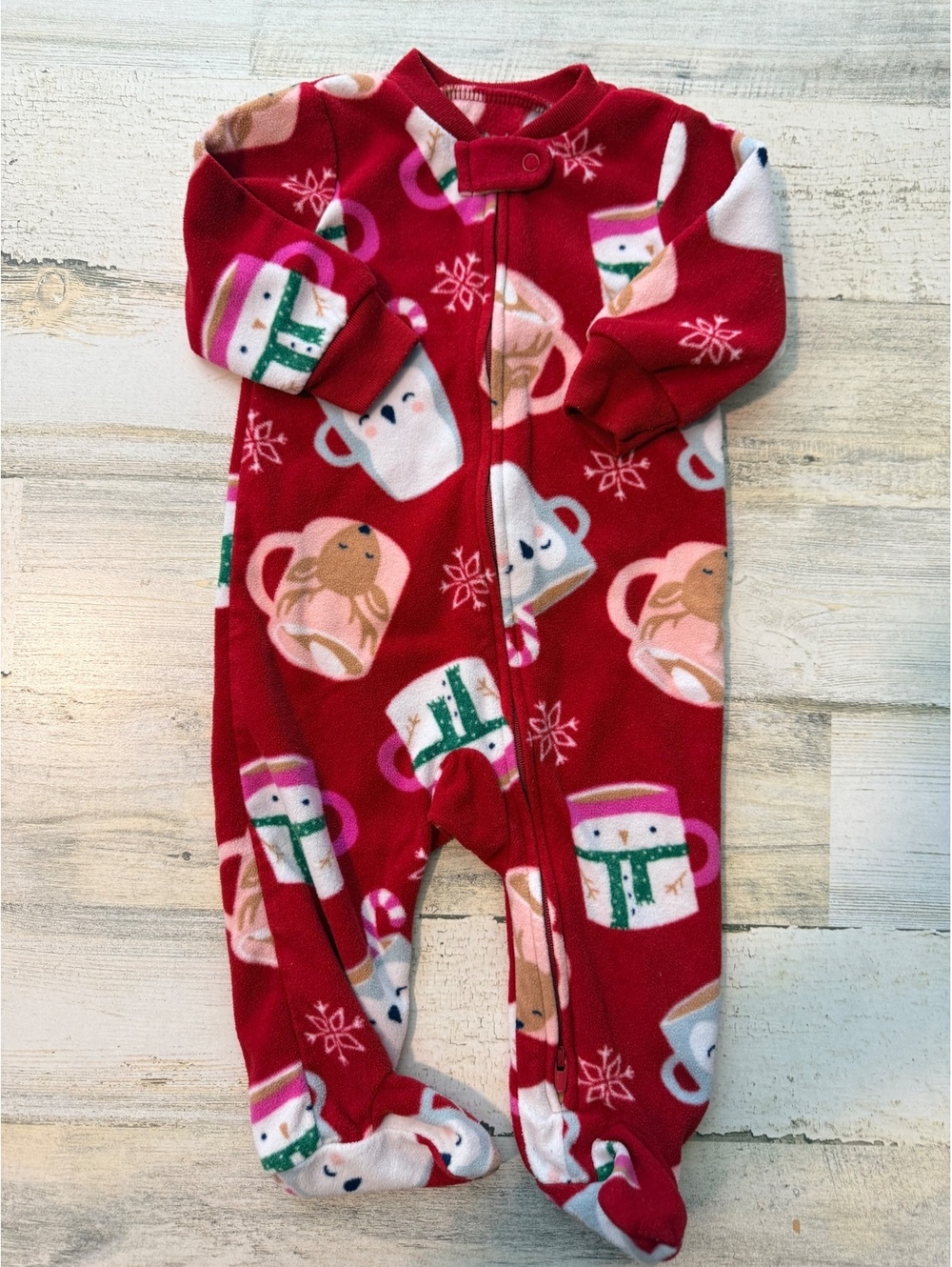 Carter's Baby 3-6M Fleece Holiday Footed Pajamas